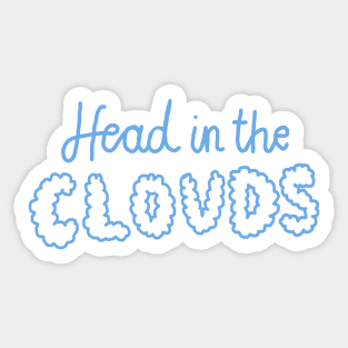 head in the clouds Sticker